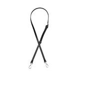 ALMLEU Tracolla per Borsa Donna Tracolla da Borsa 3 Pezzi for Mini Accessori a Tracolla for trasformazione della Spalla Senza punzonatura(Black Silver 1.2cm)