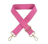 ALMLEU Tracolla per Borsa Donna Tracolla Regolabile in Tela da 2 Pezzi 38mm 80-140 cm Borsa a Tracolla con Fibbia Borse a Sostituisci Gli Accessori(Pink,Black Buckle)