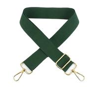 ALMLEU Tracolla per Borsa Donna Tracolla Regolabile in Tela da 2 Pezzi 38mm 80-140 cm Borsa a Tracolla con Fibbia Borse a Sostituisci Gli Accessori(Green,LightGold Buckle)