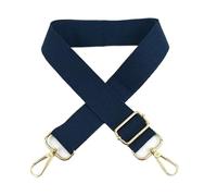 ALMLEU Tracolla per Borsa Donna Tracolla Regolabile in Tela da 2 Pezzi 38mm 80-140 cm Borsa a Tracolla con Fibbia Borse a Sostituisci Gli Accessori(Dark Blue,Black Buckle)
