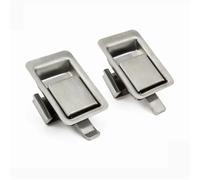 ALMLNLL Battente per Porta in Ottone Chiudiporta, 866-8 RV in Acciaio Inox con Maniglia di Chiusura a Impatto, Serratura for armadietto Portadocumenti, 1 pz(Straight Tongue)