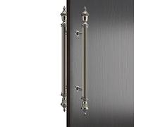 ALMLNLL Battente per Porta in Ottone Maniglia for Porta del fienile in Alluminio Push-Pull Multicolore, Misure Multiple, Confezione da 2 con ferramenta (60 cm)(Bronze,100Cm(39 3/8In)*60Cm)