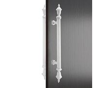 ALMLNLL Battente per Porta in Ottone Maniglia for Porta del fienile in Alluminio Push-Pull Multicolore, Misure Multiple, Confezione da 2 con ferramenta (60 cm)(A,60Cm(23 5/8In)*25Cm)