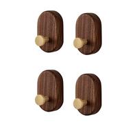 ALMLNLL Ganci per pannelli forati, 4 Pack, Natural Wooden ic Hat Hooks Heavy Duty Entryway Wall Hangers for Hanging Towels, Clothes, Bags
