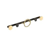 ALMLNLL Ganci per pannelli forati, Brushed Brass Coat Hook, Home Decoration Wall Hook, There are 3/4/5/6/7 Hooks Suitable for Entrance, Living Room, Bedroom, Bathroom(44cm/17.3in)