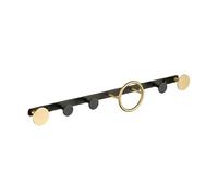 ALMLNLL Ganci per pannelli forati, Brushed Brass Coat Hook, Home Decoration Wall Hook, There are 3/4/5/6/7 Hooks Suitable for Entrance, Living Room, Bedroom, Bathroom(52cm/20.4in)
