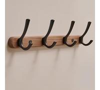 ALMLNLL Ganci per pannelli forati, Hook Rack for Storage, Can Put Clothes, Bags, Keys, Towels, Suitable for Behind The Door, Living Room, Bathroom, Bedroom(Peach Wood,40cm/15.7in)