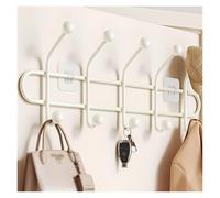 ALMLNLL Ganci per pannelli forati, Modern Coat Hook Rack, Metal Coat Hook, Decorative Wall Hooks, for Use in Bedrooms, Behind Doors, Entrances, Balconies(Black,42.5cm/16.7in)