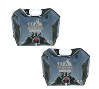 ALMLWIAJ 2 pezziContenitore d'Acqua, 5L-8L Porta Acqua Potabile Pieghevole per l'auto, Borsa d'Acqua Pieghevole per Sport, Escursioni, Campeggio, Barbecue, Picnic (Verde Militare 8L)