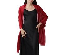 ALMLWIAJ Sciarpa Sottile e Leggera Scialle in Viscosa Modal, Coprispalle Elegante da Donna per Serata Ufficio Sposa Regalo, Estate (200x70cm) (Rosso)