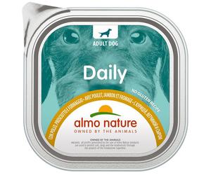 Almo Nature Alimento Daily Menu Dog pollo, prosciutto e formaggio, 300g