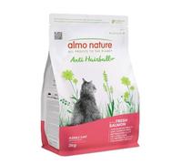 almo nature Anti Hairball, Crocchette per Gatti Adulti con Salmone Fresco - Sacco da 2 kg