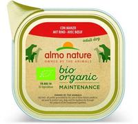 almo nature Bio Organic Maintenance, Alimento Umido per Cani Adulti con Manzo - Confezione da 3.2 kg (32 x 100 g)