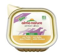 almo nature Bio Organic Puppy, Alimento Umido per Cuccioli con Pollo e Latte - Confezione da 2.7 kg (9 x 300 g)