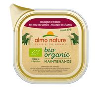Almo Nature BioOrganic Maintenance 24 x 100 g - Mix 1: Vitello bio e Verdure bio + Manzo bio e Verdure bio