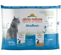 Almo Nature Functional Sterilised umido per gatto - Mix: 3x Pollo + 3x Merluzzo