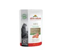 Almo Nature HFC Natural, Alimento Umido per Gatti - Pollo e Gamberetti, Human Grade, Gluten Free, Monoproteico, 55g, Confezione da 24