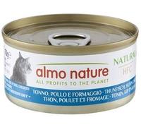 ALMO NATURE CAT HFC NATURAL TONNO, POLLO & FORMAGGIO 70 GR.