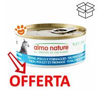 ALMO NATURE CAT HFC NATURAL TONNO, POLLO & FORMAGGIO 150 GR.