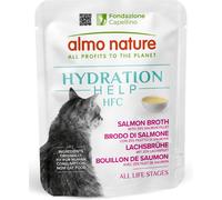 ALMO NATURE Cat Hydration Help HFC Busta Multipack 24x50G BRODO DI SALMONE