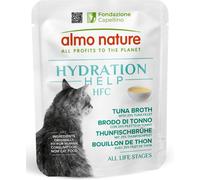 ALMO NATURE Cat Hydration Help HFC Busta Multipack 24x50G BRODO DI TONNO