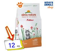 Almo Nature Cat Life Maintenance Kitten con Pollo Fresco Cibo Secco Gatti 12 Kg