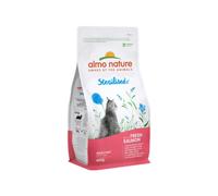 Almo Nature Sterilised, Crocchette per Gatti Adulti con Salmone Fresco - Sacco da 400 g