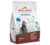Almo Nature Adult Sterilised Manzo e Riso 2 kg - Croccantini per gatti - 1° ORDINE? scegli lo sconto BZR5 / BZR20 + 200 punti fedeltà