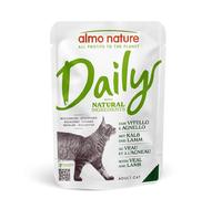 Almo Nature Daily - Alimento Umido Completo per Gatti Adulti con Vitello e Agnel
