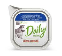 Almo Nature Daily, Alimento Umido per Cani Adulti con Pesce Bianco e Riso - 100g
