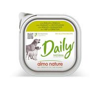 Almo Nature Daily, Alimento Umido per Cani Adulti con Pollo e Piselli - 100g, Confezione da 32