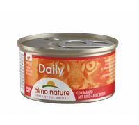 Almo Nature Daily Grain Free Menù Cat 85 gr - Dadini con Manzo - Confezione da 24 pezzi - Cibo umido per gatti - 1° ORDINE? scegli lo sconto BZR5 / BZR20 + 200 punti fedeltà
