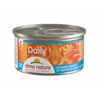 Almo Nature Daily Grain Free Menù Cat 85 gr - Mousse con Tonno e Merluzzo - Confezione da 24 pezzi - Cibo umido per gatti - 1° ORDINE? scegli lo sconto BZR5 / BZR20 + 200 punti fedeltà