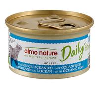Almo Nature Daily Ingredienti naturali Grain Free Menù Cat 85 gr Pesce oceanico - confezione da 24 pezzi - Cibo umido per gatti - 1° ORDINE? scegli lo sconto BZR5 / BZR20 + 200 punti fedeltà