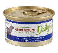 Almo Nature Daily Ingredienti naturali Grain Free Menù Cat 85 gr Tonno - confezione da 24 pezzi - Cibo umido per gatti - 1° ORDINE? scegli lo sconto BZR5 / BZR20 + 200 punti fedeltà