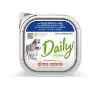 almo Nature Daily Menu Paté di Cane con Pesce Bianco e Riso, 300 g, Confezione d
