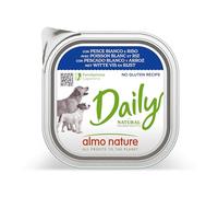 almo nature Daily Menu Paté di Cane con Pesce Bianco e Riso, 300 g, Confezione da 9