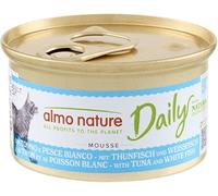 Almo Nature Daily Grain Free Menù Cat 85 gr - Mousse con Tonno e Merluzzo - Confezione da 24 pezzi - Cibo umido per gatti - 1° ORDINE? scegli lo sconto BZR5 / BZR20 + 200 punti fedeltà