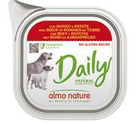 Almo Nature Daily Nutrition Menù Dog 100 gr Manzo e patate - confezione da 32 pezzi - Cibo umido per cani - 1° ORDINE? scegli lo sconto BZR5 / BZR20 + 200 punti fedeltà