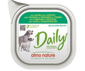 Almo Nature Daily Nutrition Menù Dog 300 gr Agnello e Patate - confezione da 9 pezzi - Cibo umido per cani - 1° ORDINE? scegli lo sconto BZR5 / BZR20 + 200 punti fedeltà