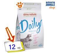 Almo Nature Dog Daily All Breed Sterilised con Maiale e Riso Cani 12 Kg