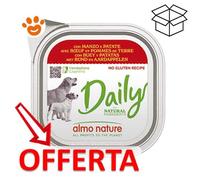 Almo Nature Daily 9 x 300 g Alimento umido per cane - con Manzo e Patate
