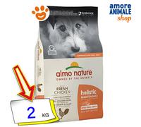 Almo Nature Dog Holistic Adult Extra Small/Small Pollo Cibo Secco Cani 2 Kg