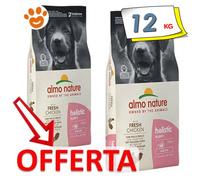 Almo Nature Dog Holistic Puppy Medium Pollo Cibo Secco Cani 12 Kg