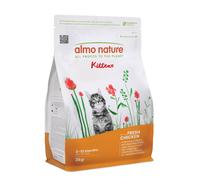 Set prova misto! Almo Nature secco + umido per gatto - 2 kg Kitten Pollo Fresco + 6 x 70 g Kitten Pollo