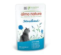 Almo Nature Functional - Sterilised - Alimento Umido per Gatti Adulti e Maturi, Sterilizzati o Poco Attivi - con Merluzzo - Basso Contenuto di Grassi, Idratante - 70g (Confezione da 30)