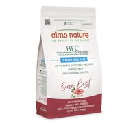 Almo Nature HFC Our Best - Sterilised - Croccantini per Gatti Adulti Sterilizzati o Poco Attivi - Maiale Fresco - Monoproteico, Urinary Help, Altamente Digeribili, Human Grade, Senza Glutine - 1,2kg