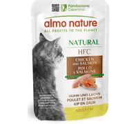 ALMO NATURE HFC Cat Busta Multipack 24x55G POLLO E SALMONE