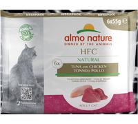 ALMO NATURE HFC Cat Busta Multipack 6x55G TONNO E POLLO