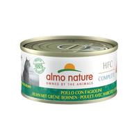 Almo Nature HFC Complete, Alimento Umido per Gatti Adulti - Pollo con Fagiolini, Monoproteico - 70g (Confezione da 24)